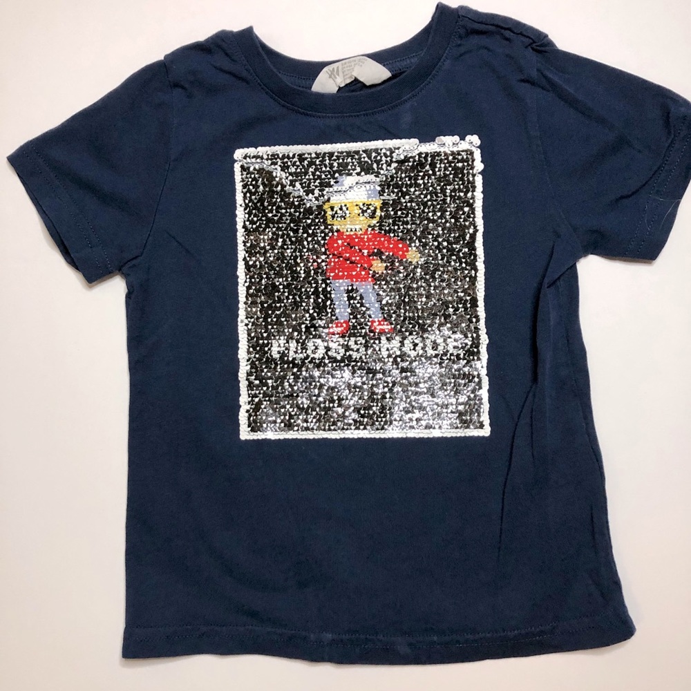 H and M Sequin Graphic Tee